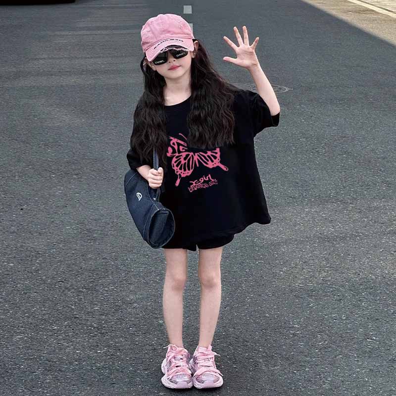 【90-160cm】おしゃれキッズ必見 大人気 カジュアル スウィート 女の子 半袖 Ｔシャツ