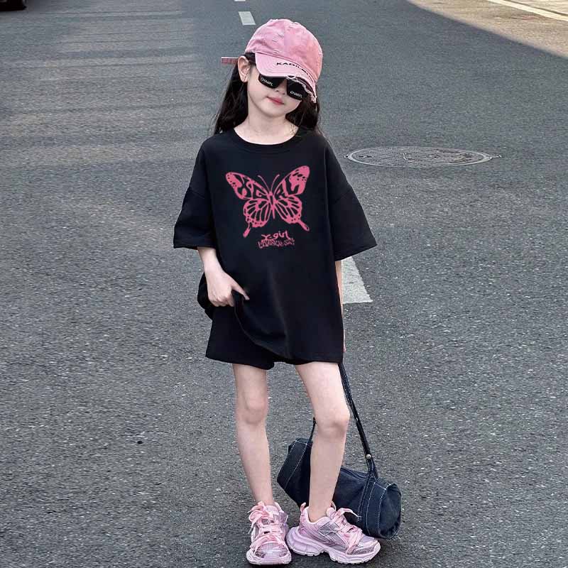【90-160cm】おしゃれキッズ必見 大人気 カジュアル スウィート 女の子 半袖 Ｔシャツ