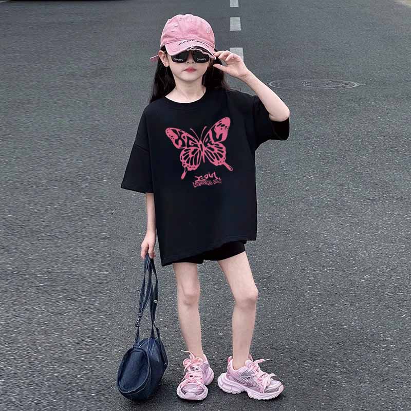 【90-160cm】おしゃれキッズ必見 大人気 カジュアル スウィート 女の子 半袖 Ｔシャツ