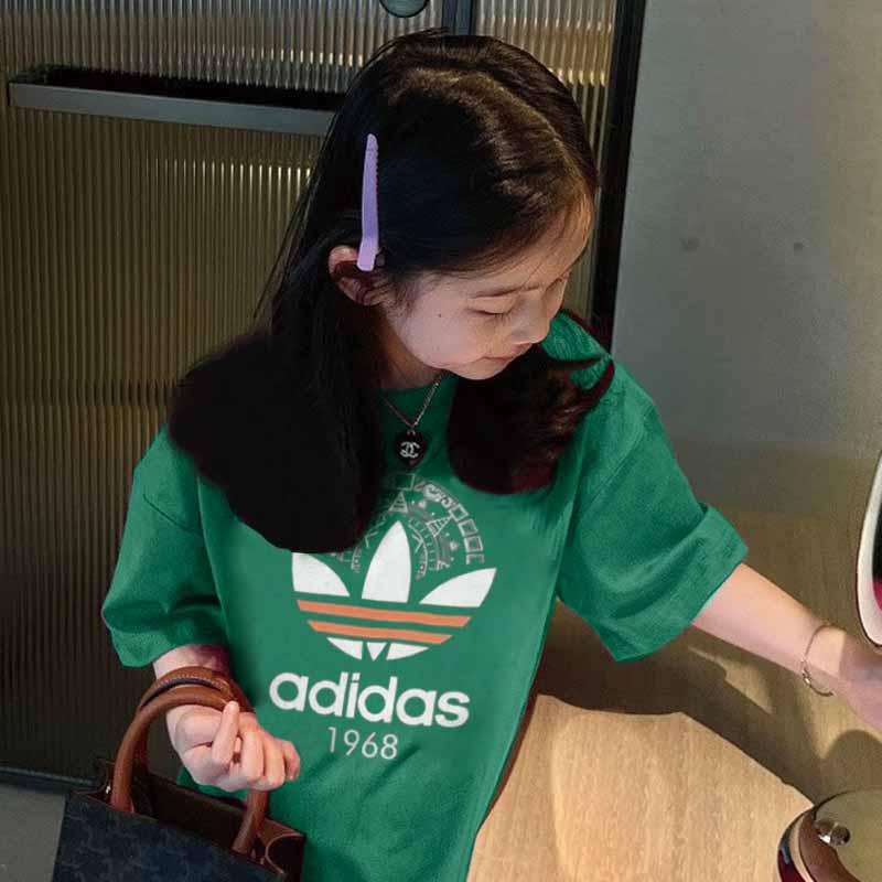 【90-160cm】絶対見逃さないで 大注目 トレンド 合わせやすい 女の子 半袖 Tシャツ