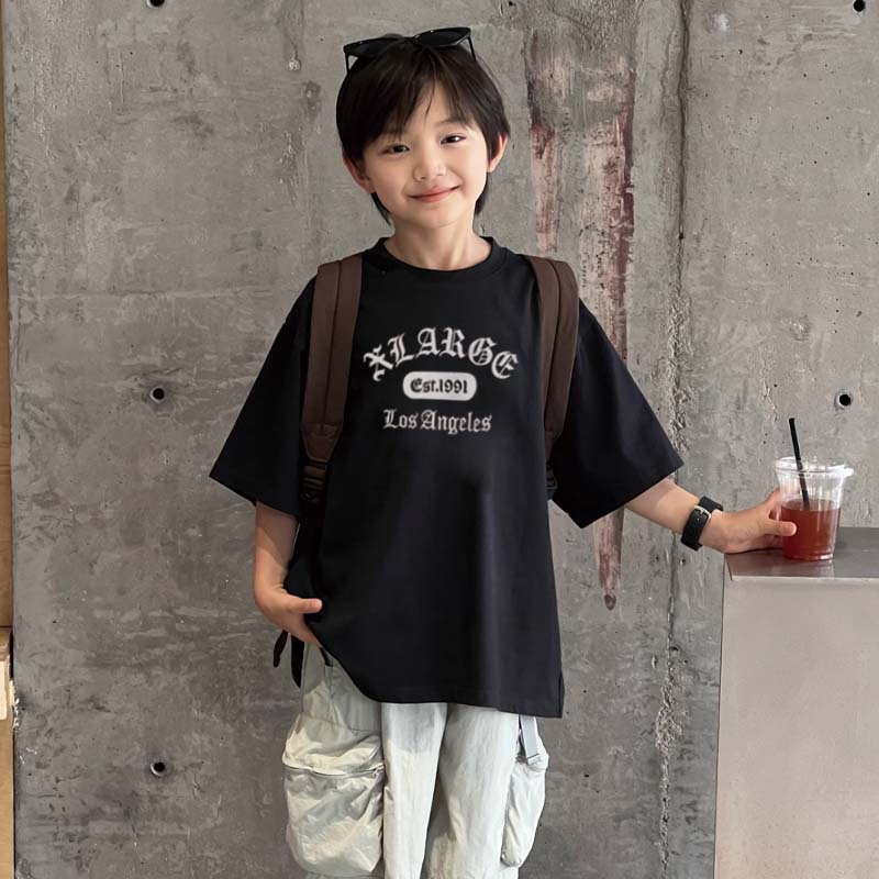 【90-160cm】リラックス感ある 大人気 カジュアル カッコイイ 男の子 半袖 Ｔシャツ