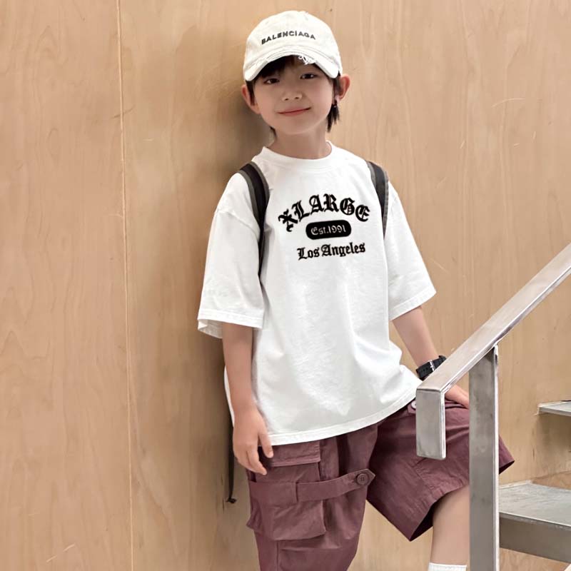 【90-160cm】リラックス感ある 大人気 カジュアル カッコイイ 男の子 半袖 Ｔシャツ