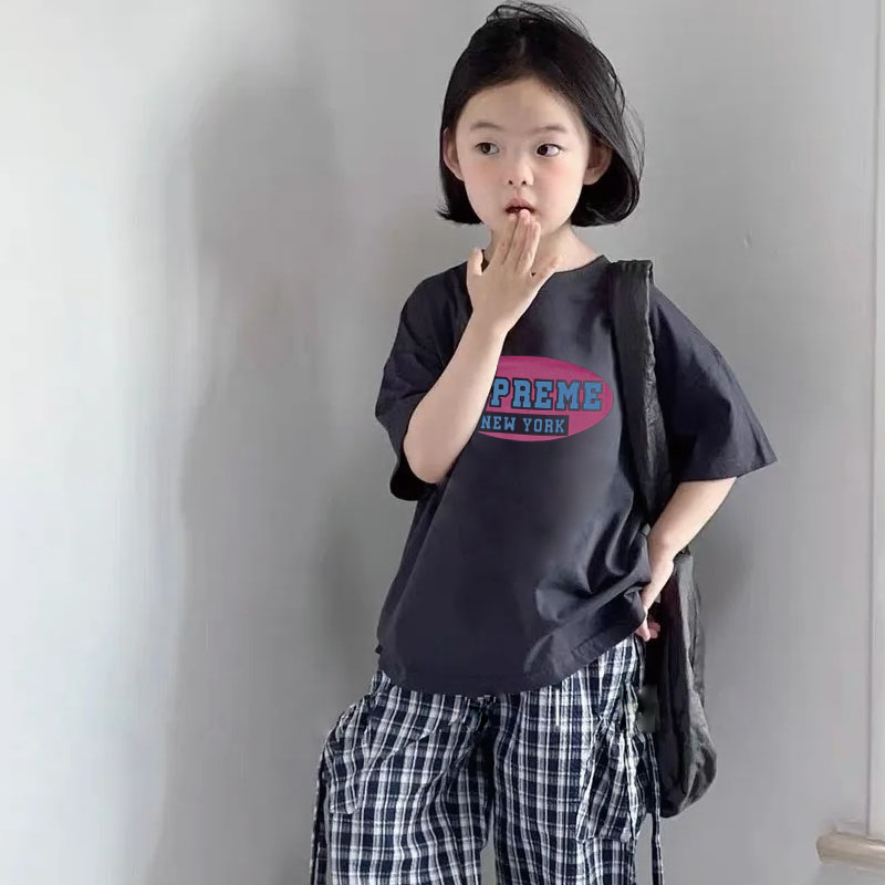 【90-160cm】これを逃す手はない 絶対流行 カジュアル お出かけに 女の子 半袖 Tシャツ
