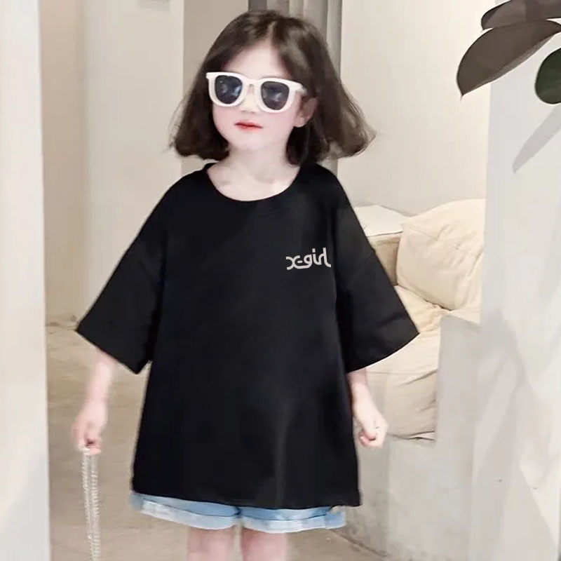 【90-160cm】SNS映えコーデに ストリート カジュアル プリント 女の子 半袖 Ｔシャツ