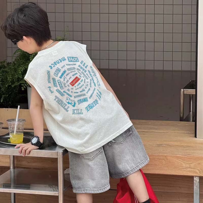 【90-160cm】手放せない! 楽ちん 着心地良い ルーズ タンクトップ