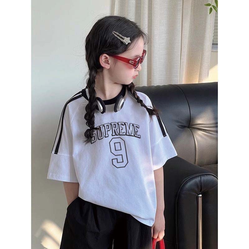 【100-150cm】トレンド感満載 気質満点  トレンド  きれいめ 定番  半袖 Ｔシャツ