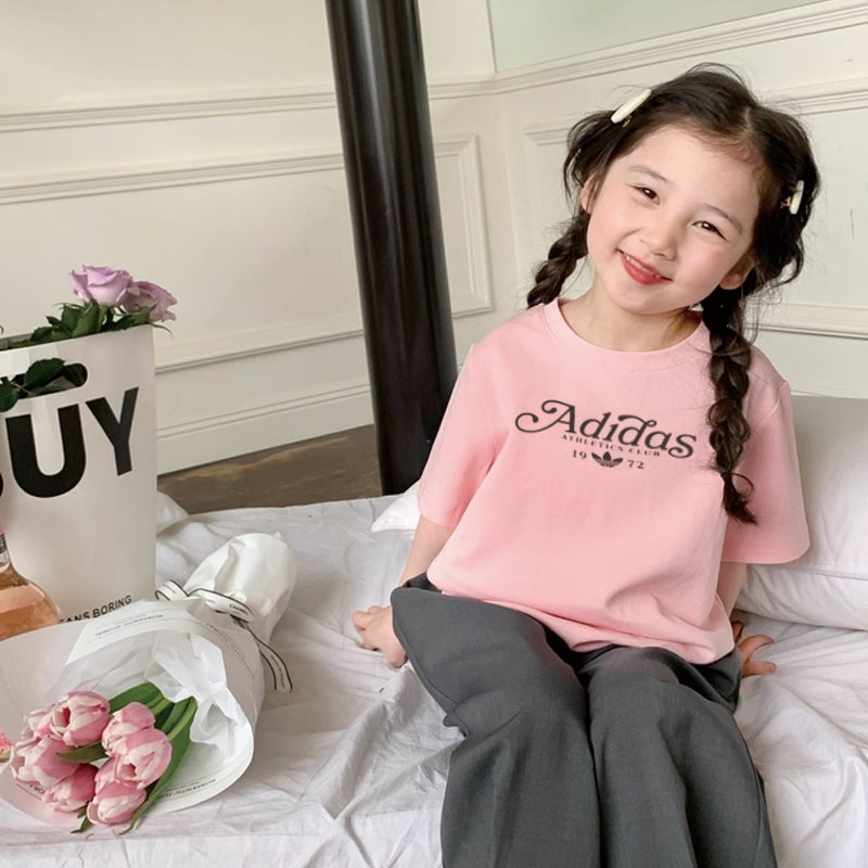 【90-160cm】デイリー使いに最適 爆売れ中 カジュアル シンプル 女の子 半袖 Tシャツ