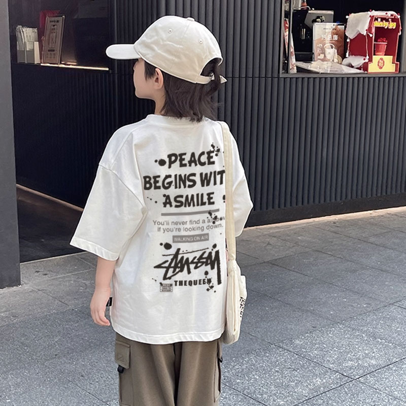 【90-160cm】存在感アップ  大人気 カジュアル 通気性抜群  男の子 半袖 Ｔシャツ