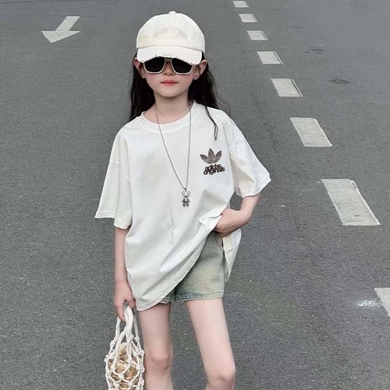 【90-160cm】トレンド感満点 大人気 カジュアル 着やすい 女の子 半袖 Tシャツ