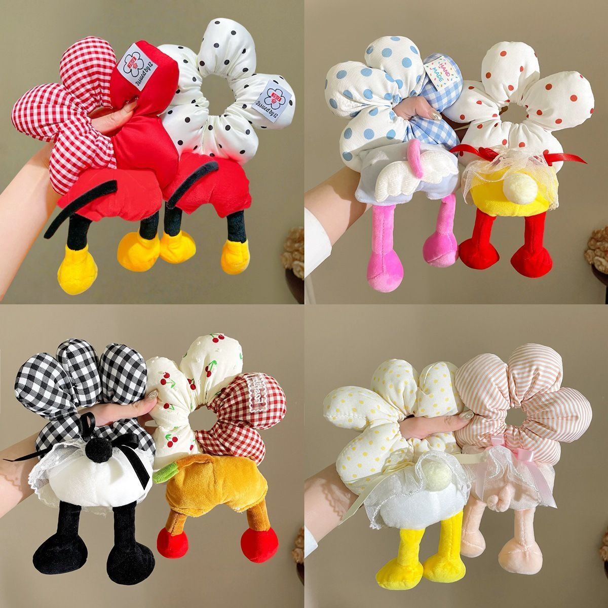 姉妹おそろいもおすすめ キュート かわいさ満点  伸縮性あり ヘアアクセサリー ヘアゴム