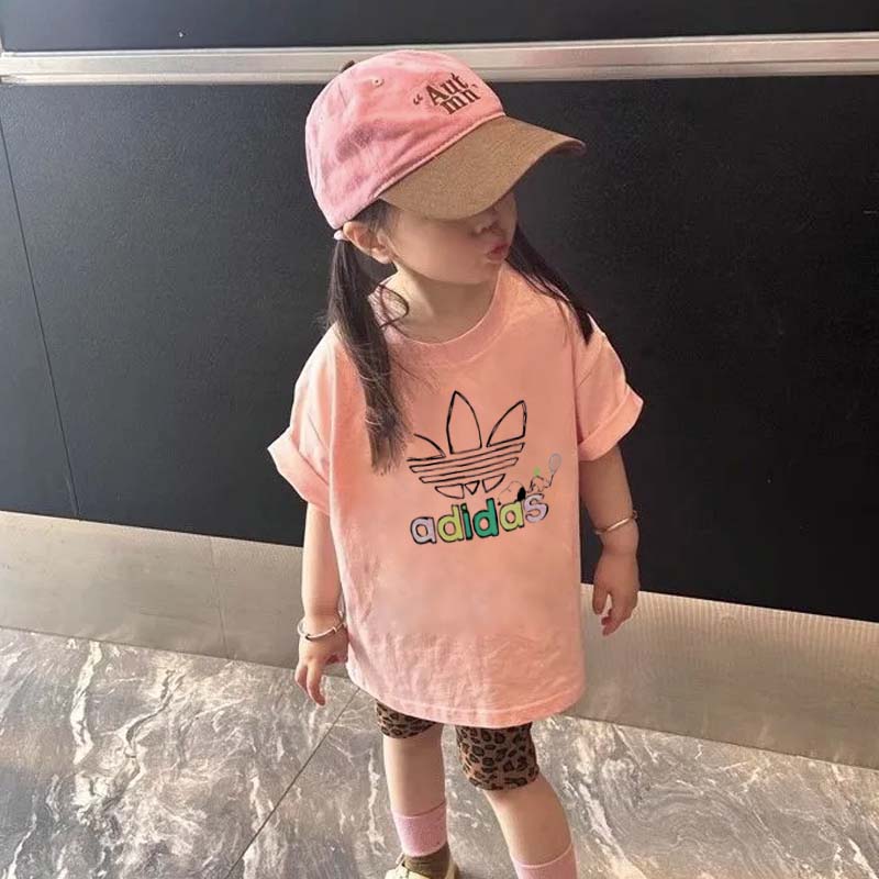 【90-140cm】元気いっぱい 爆売れ中 カジュアル 可愛い 着やすい 女の子 半袖 Ｔシャツ/ショートパンツ
