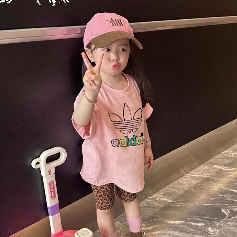 【90-140cm】元気いっぱい 爆売れ中 カジュアル 可愛い 着やすい 女の子 半袖 Ｔシャツ/ショートパンツ