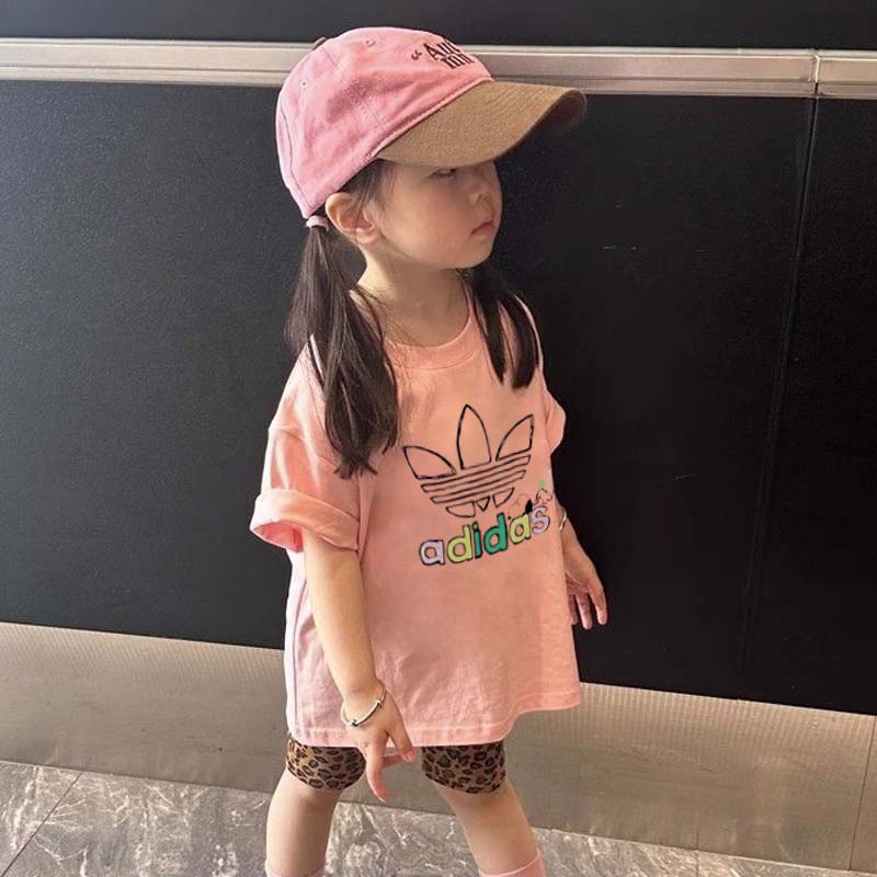 【90-140cm】元気いっぱい 爆売れ中 カジュアル 可愛い 着やすい 女の子 半袖 Ｔシャツ/ショートパンツ