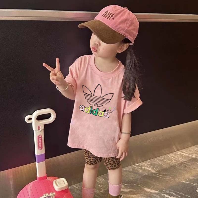 【90-140cm】元気いっぱい 爆売れ中 カジュアル 可愛い 着やすい 女の子 半袖 Ｔシャツ/ショートパンツ