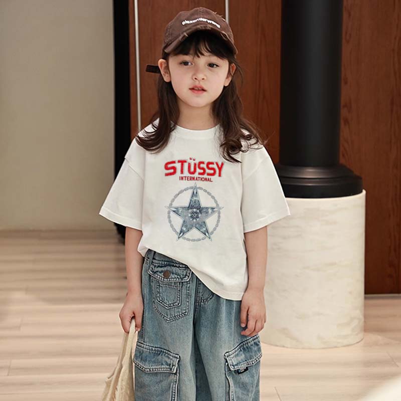 【90-160cm】デイリーにぴったり 大人気 スタイリッシュ トレンド  女の子 半袖 Ｔシャツ