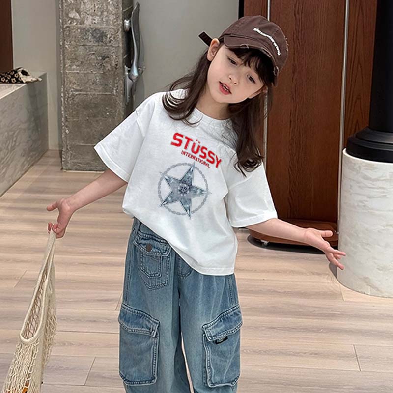 【90-160cm】デイリーにぴったり 大人気 スタイリッシュ トレンド  女の子 半袖 Ｔシャツ