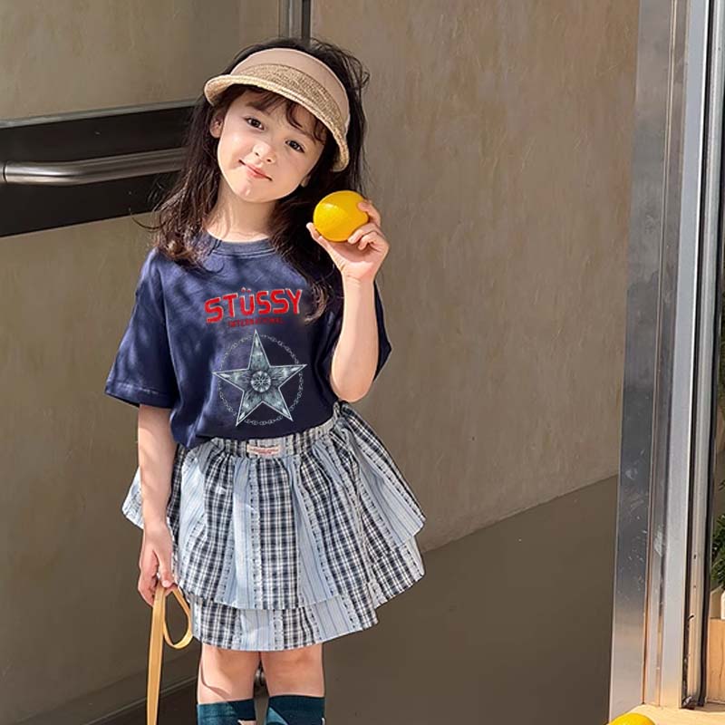 【90-160cm】デイリーにぴったり 大人気 スタイリッシュ トレンド  女の子 半袖 Ｔシャツ