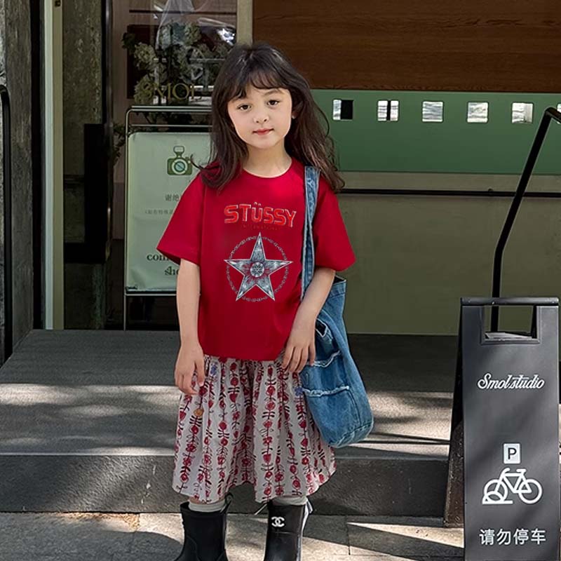 【90-160cm】デイリーにぴったり 大人気 スタイリッシュ トレンド  女の子 半袖 Ｔシャツ