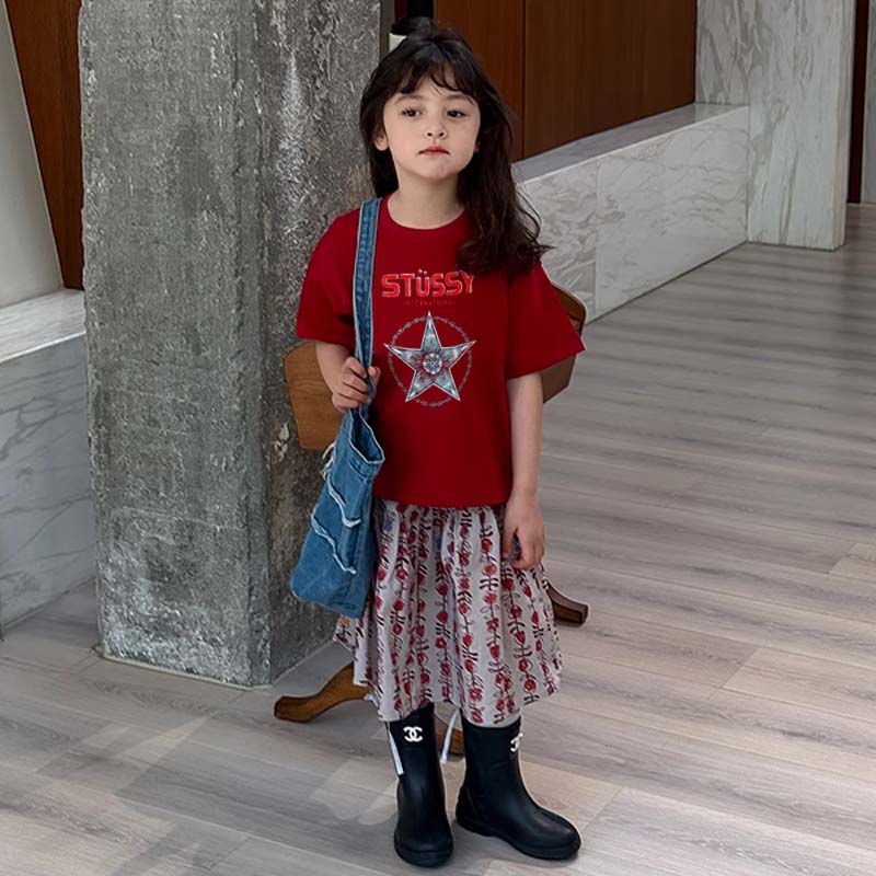 【90-160cm】デイリーにぴったり 大人気 スタイリッシュ トレンド  女の子 半袖 Ｔシャツ