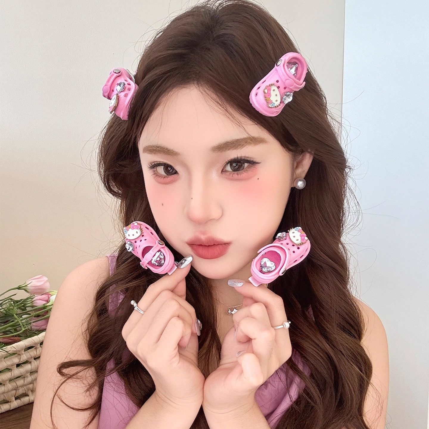 遊び心たっぷり キュート 個性的 おもしろ 髪に優しい ヘアアクセサリー ヘアクリップ