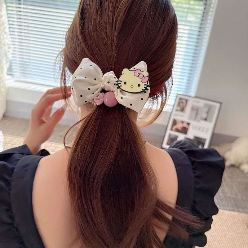 好感度100% 爆売れ中 デイリー使い ドット柄 可愛い ヘアゴム シュシュ
