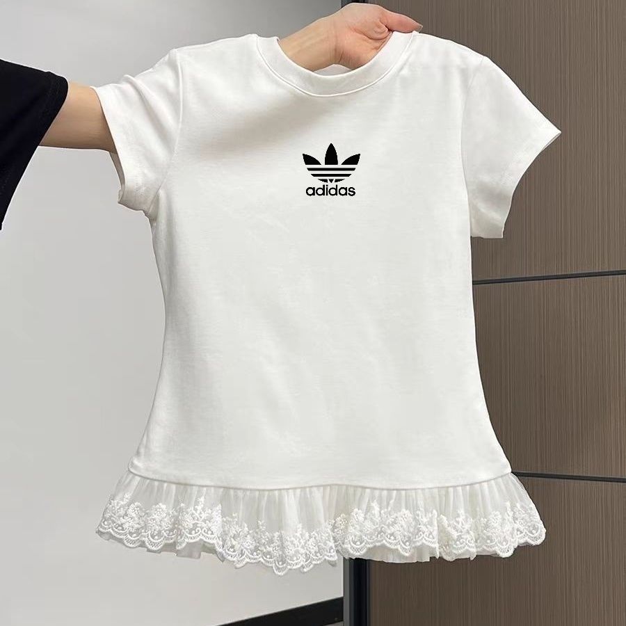 【90-140cm】おしゃれ感満点 大人気 カジュアル ガーリー 切り替え 女の子 半袖 Tシャツ