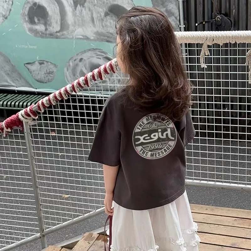 【90-160cm】取り入れたい 好感度UP オシャレ カジュアル 女の子 半袖 Tシャツ
