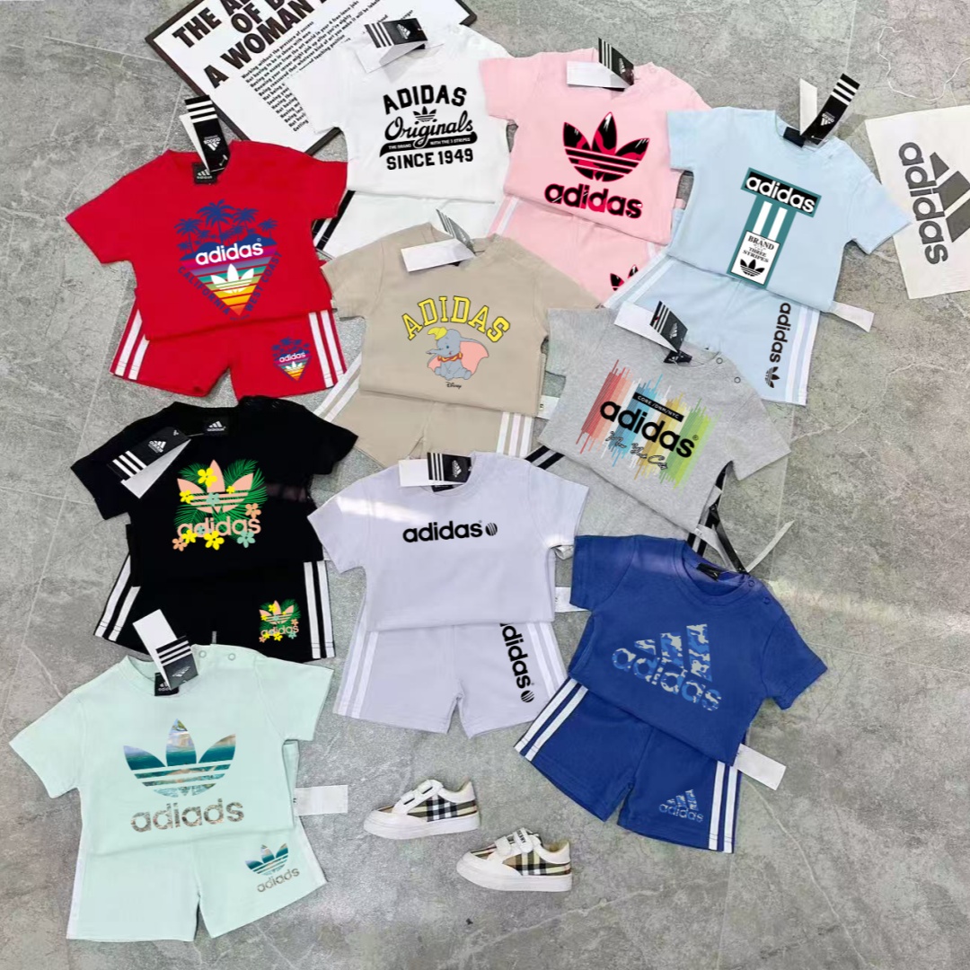 【66-110cm】二点セット 口コミ高評価 大人気 カジュアル カラバリ豊富 半袖Tシャツ+ショートパンツ セットアップ