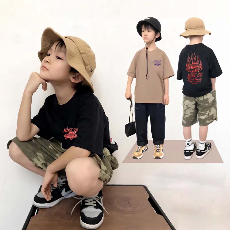 【90-160cm】人気爆発中 売れ筋 カジュアル ストリート 男の子 半袖 Tシャツ