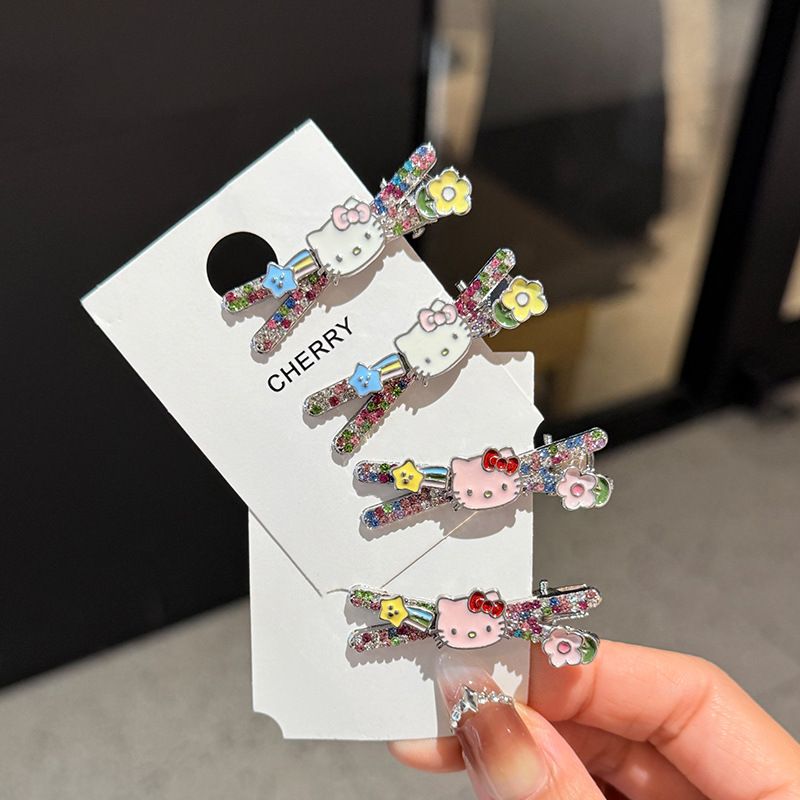 プレゼントに最適 簡単に結べる カラフルで可愛い ガーリー キッズ ヘアアクセサリー ヘアピン