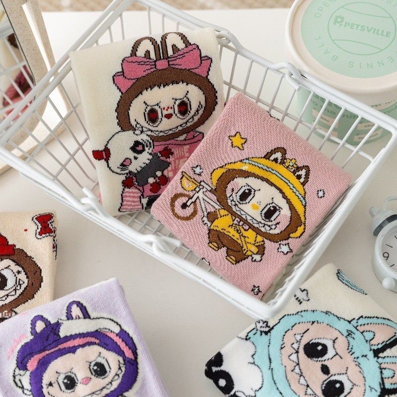 5足セット おしゃれキッズ必見 可愛い キャラクター 通気性抜群 履きやすい ソックス