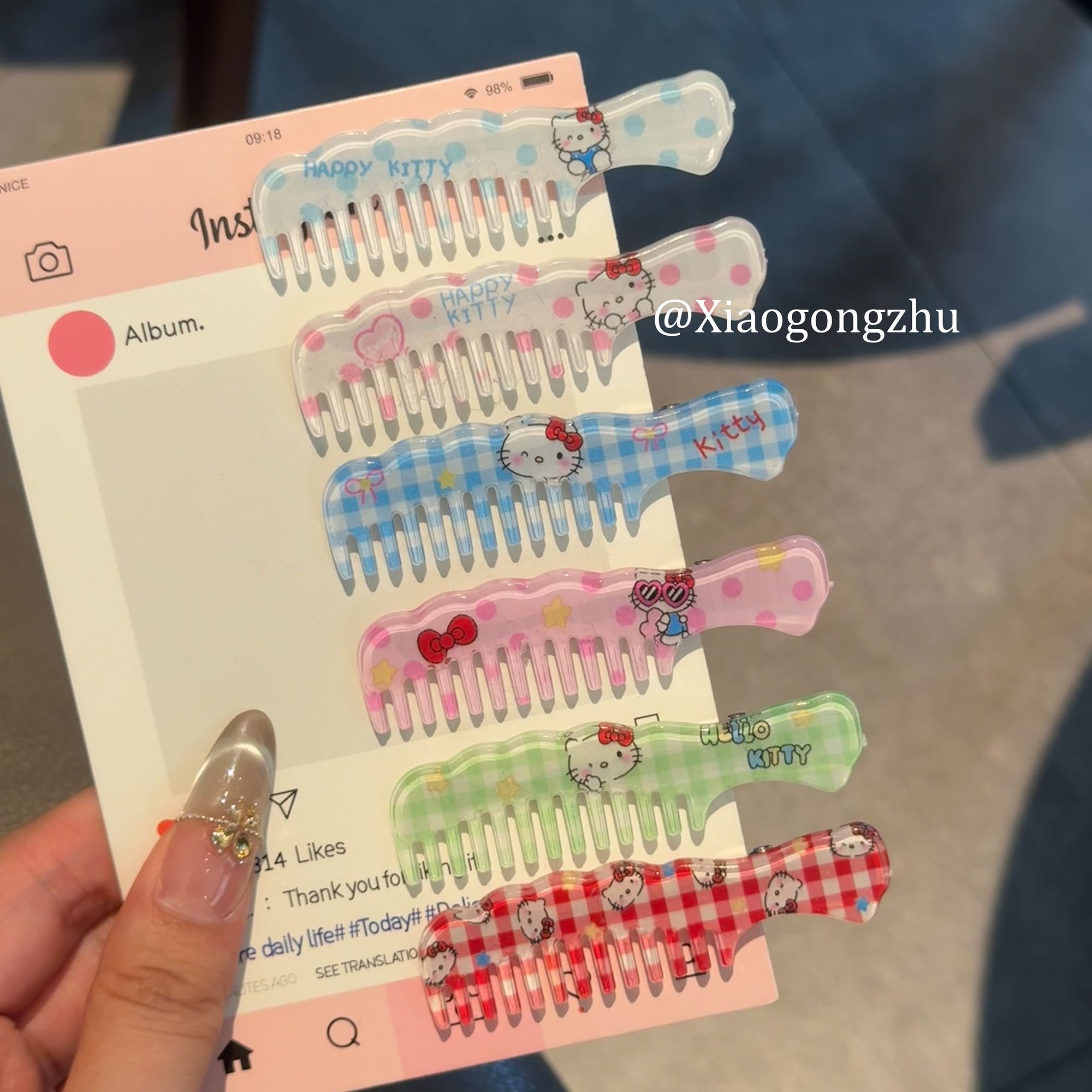かわいい ガーリー 軽量 髪に優しい ヘアクリップ