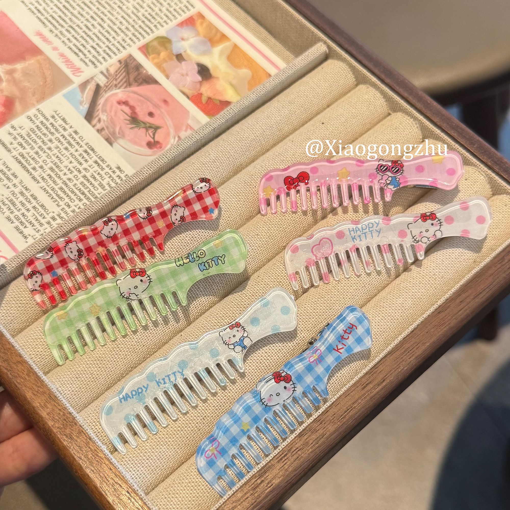 かわいい ガーリー 軽量 髪に優しい ヘアクリップ
