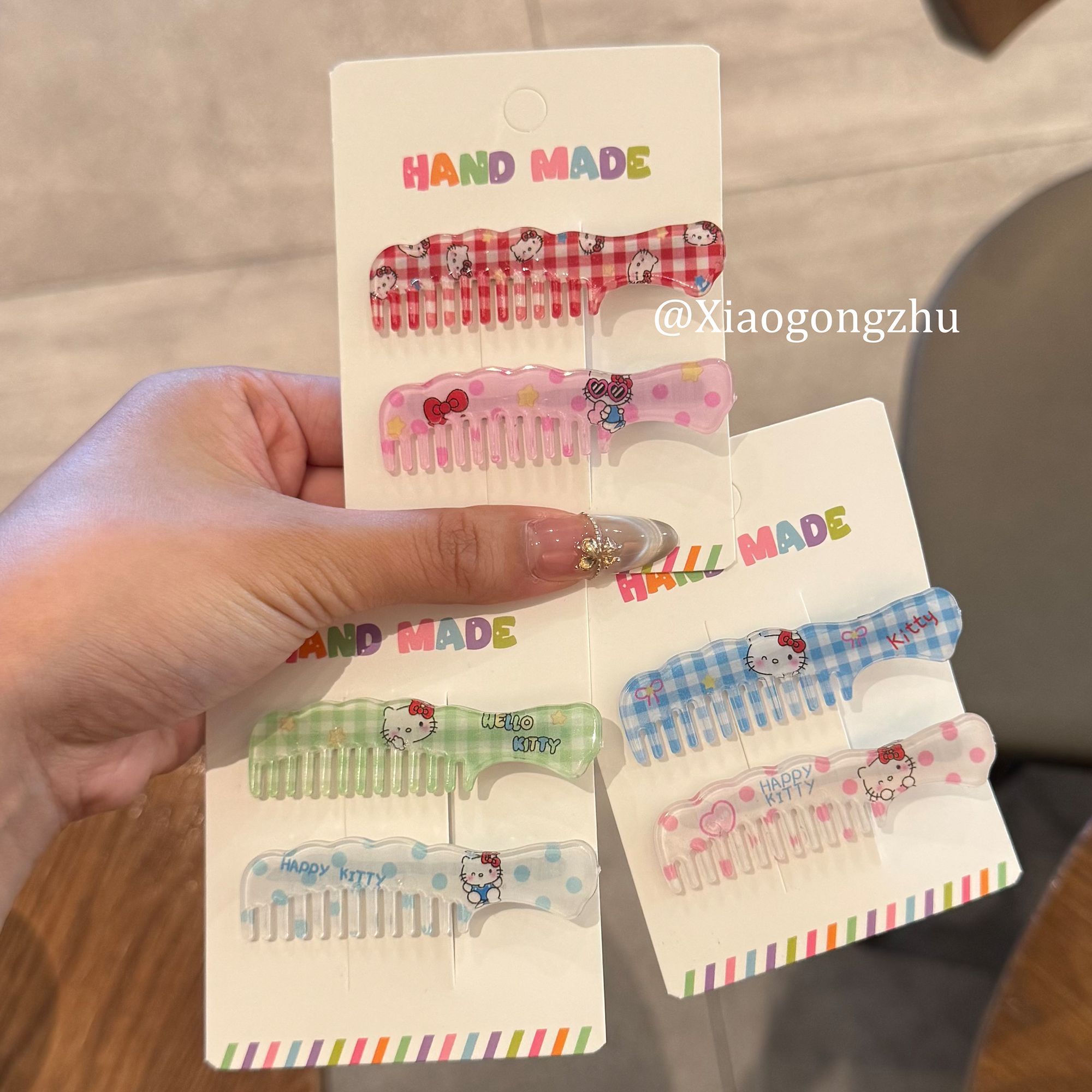 かわいい ガーリー 軽量 髪に優しい ヘアクリップ