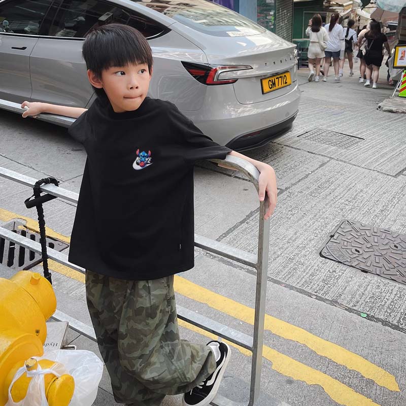 【90-160cm】カッコイイ 着心地良い シンプル トレンド 男の子 半袖 Tシャツ
