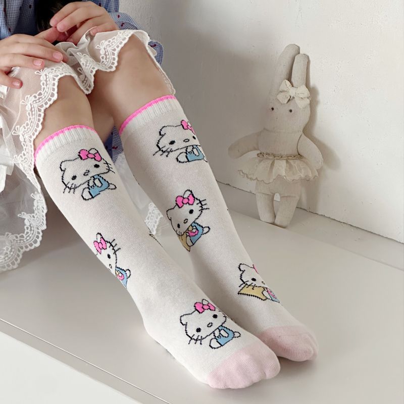好感度UP 可愛い 柔らか素材 丈夫で長持ち キッズ ミドルソックス