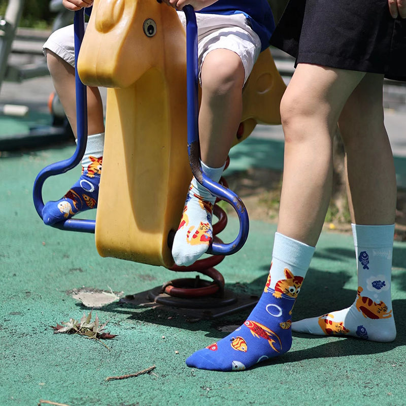 取り入れたい 個性的 かわいい おしゃれ見え キッズ用 アシンメトリー ソックス