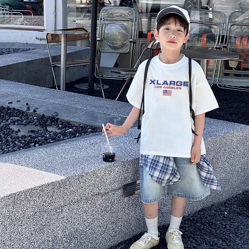 【90-160cm】人気上昇中 大活躍 シンプル カジュアル 肌触り良い 男の子 半袖 Tシャツ