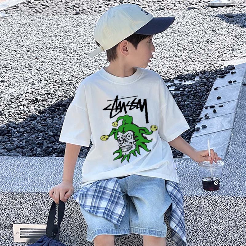 【90-160cm】リラックス感ある 大活躍 ストリート カジュアル カッコイイ 男の子 半袖 Tシャツ