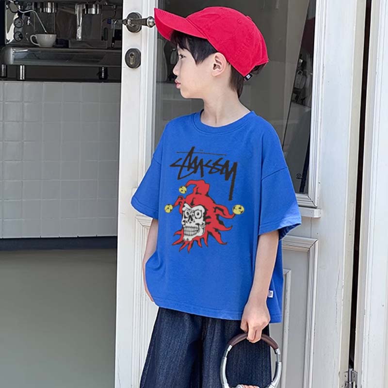 【90-160cm】リラックス感ある 大活躍 ストリート カジュアル カッコイイ 男の子 半袖 Tシャツ