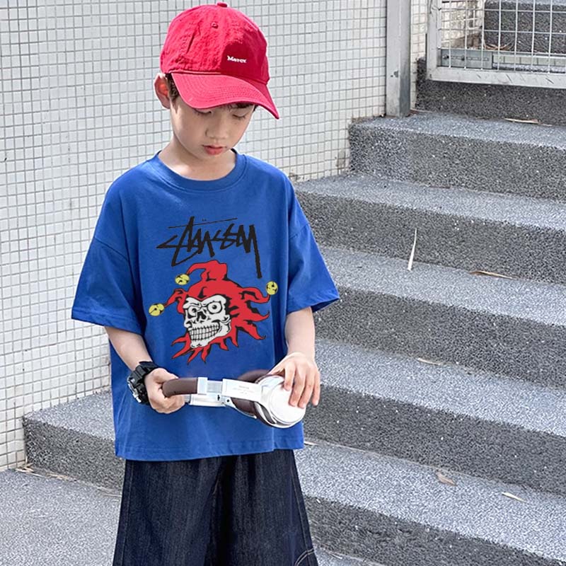 【90-160cm】リラックス感ある 大活躍 ストリート カジュアル カッコイイ 男の子 半袖 Tシャツ