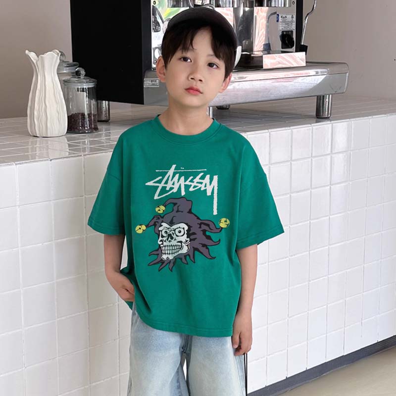 【90-160cm】リラックス感ある 大活躍 ストリート カジュアル カッコイイ 男の子 半袖 Tシャツ