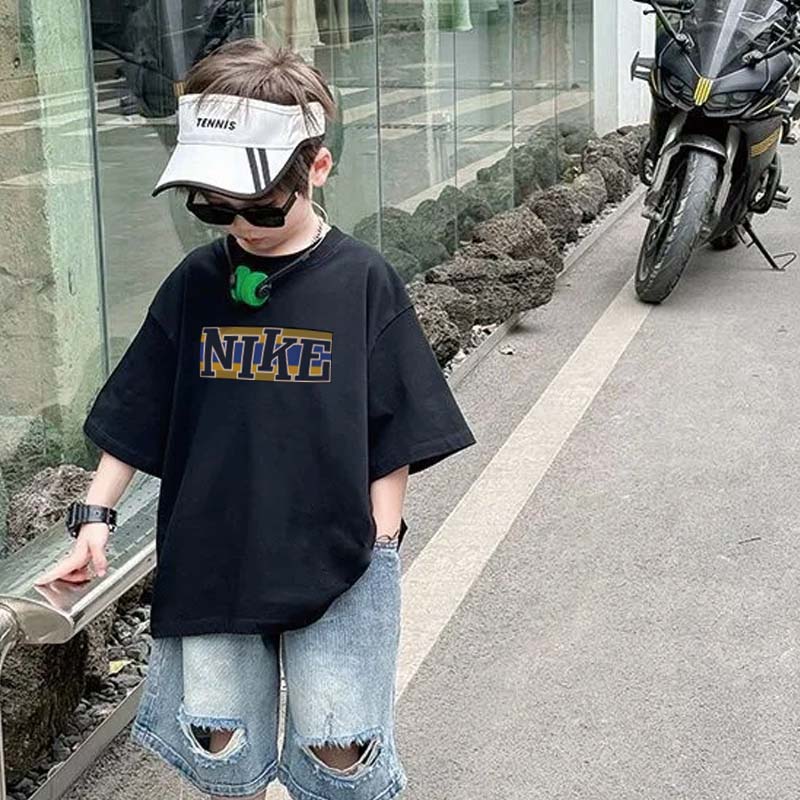 【90-160cm】目を引くデザイン 売れ筋 レトロ 着せやすい 半袖 Tシャツ