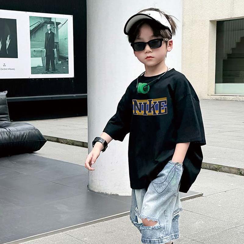 【90-160cm】目を引くデザイン 売れ筋 レトロ 着せやすい 半袖 Tシャツ