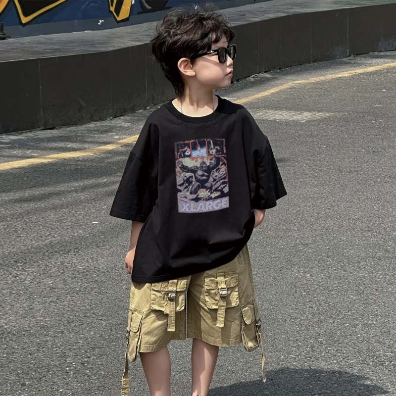 【90-160cm】リラックス感ある 大人気 着心地抜群 カジュアル 男の子 半袖 Ｔシャツ