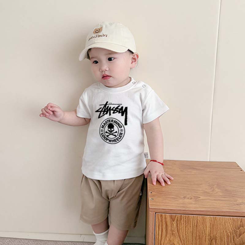 【66-90cm】よく売れる トレンド 快適な着心地 合わせやすい ベビー 半袖 Tシャツ