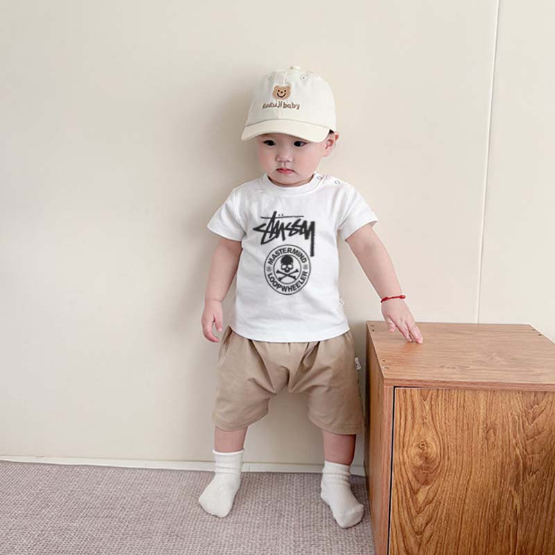 【66-90cm】よく売れる トレンド 快適な着心地 合わせやすい ベビー 半袖 Tシャツ