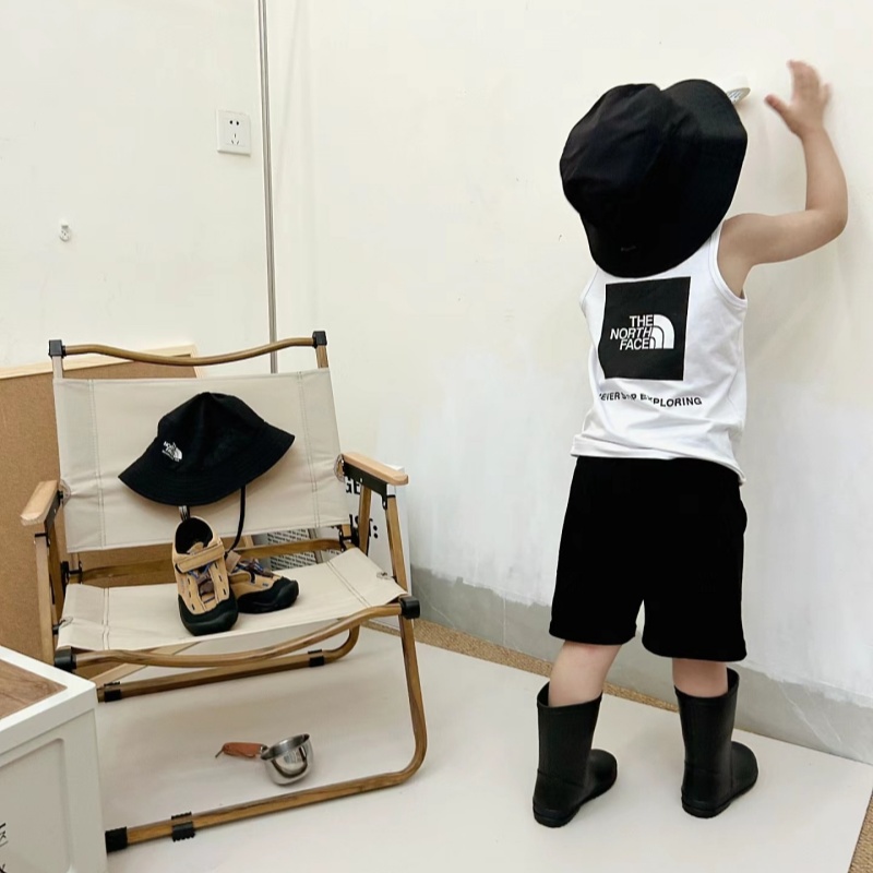 【80-160cm】二点セット 元気いっぱい 売れ筋 カジュアル 快適 タンクトップ+ショートパンツ セットアップ